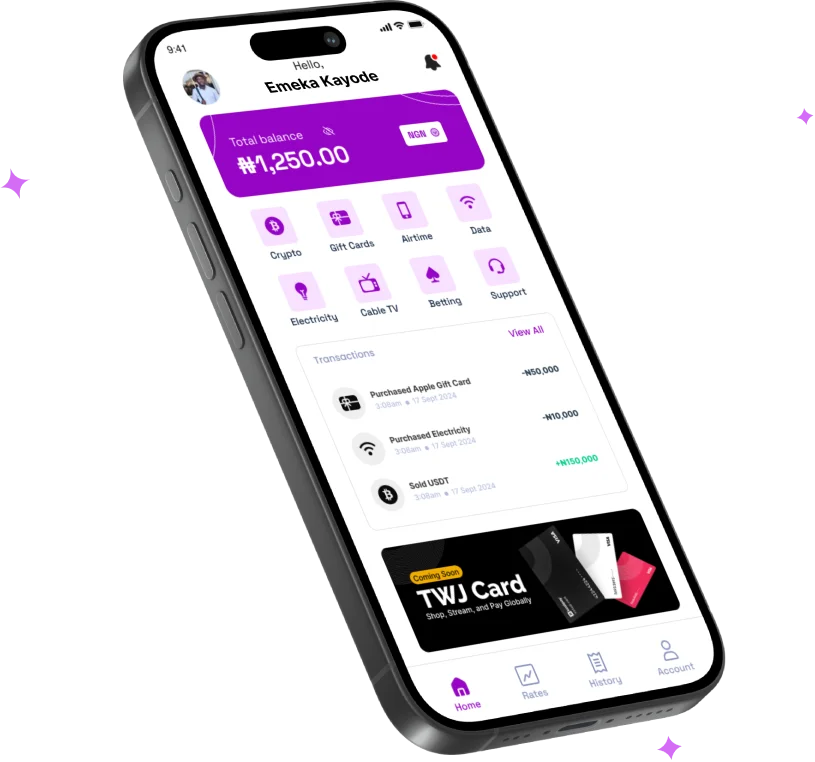 TWJ Hub app dashboard preview